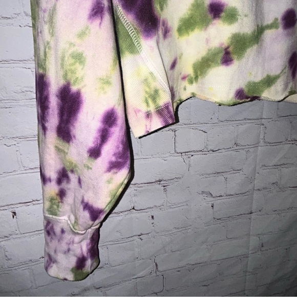 Reflex tie‎ dye cropped sweatshirt size L - Picture 4 of 7
